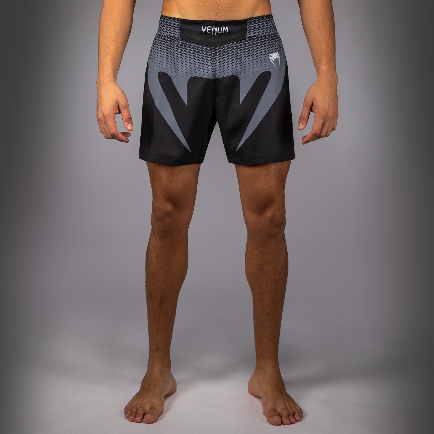 Short de Combat Venum No Gi - Noir/Gris Argenté