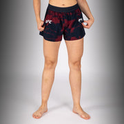 Short Performance Femme UFC Zenith by Venum Authentic Fight Week - Bleu marine/Bordeaux/Argent