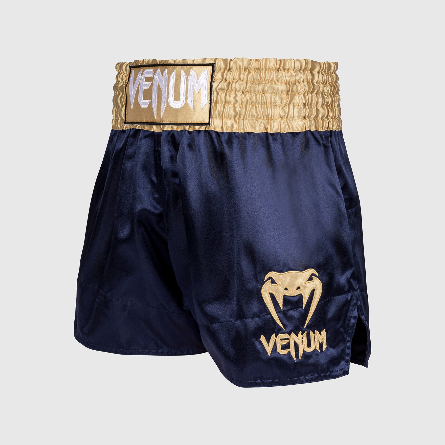 Shorts de Muay Thai Venum Classic - Bleu marine/Or