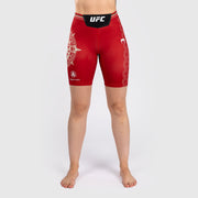 Noche UFC by Venum Authentic Fight Night Short de compression pour Femmes - Coupe Longue - Rouge