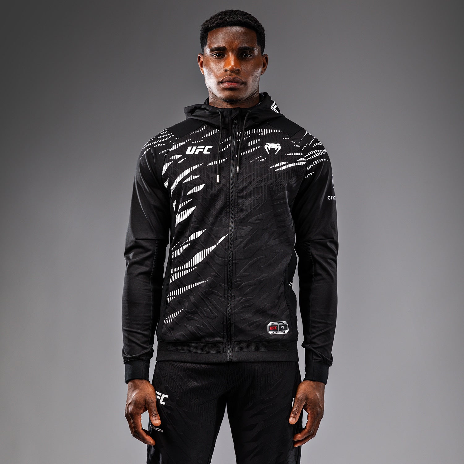 Veste à Capuche pour Hommes UFC Fusion by Venum Authentic Fight Night - Noir