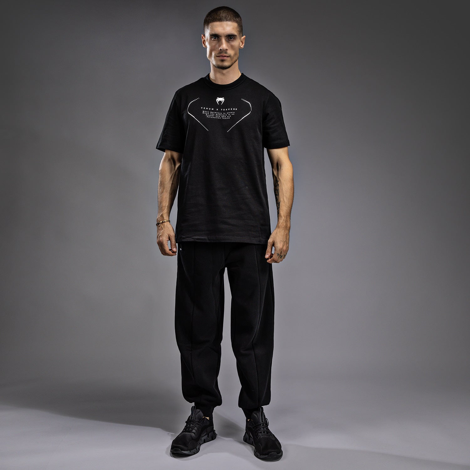 T-Shirt Venum x TEKKEN 8 - Jin Kazama - Noir/Noir/Blanc