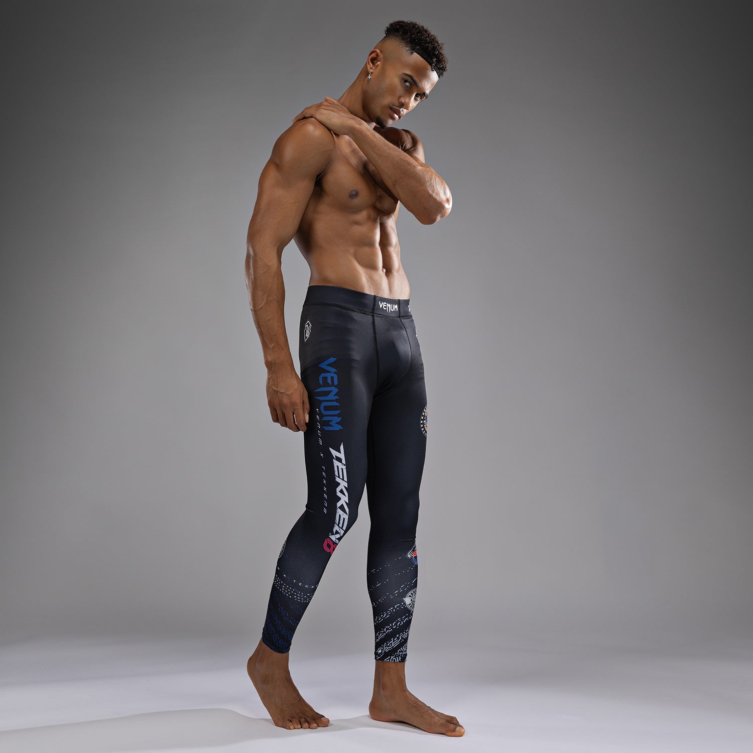 Pantalon de compression Venum x TEKKEN 8 - Paul Phoenix - Noir/Bleu