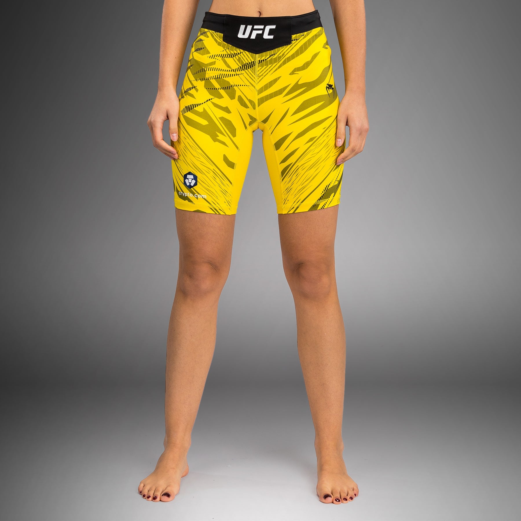 Short de compression pour Femmes UFC Fusion by Venum Authentic Fight Night - Coupe Longue - Jaune