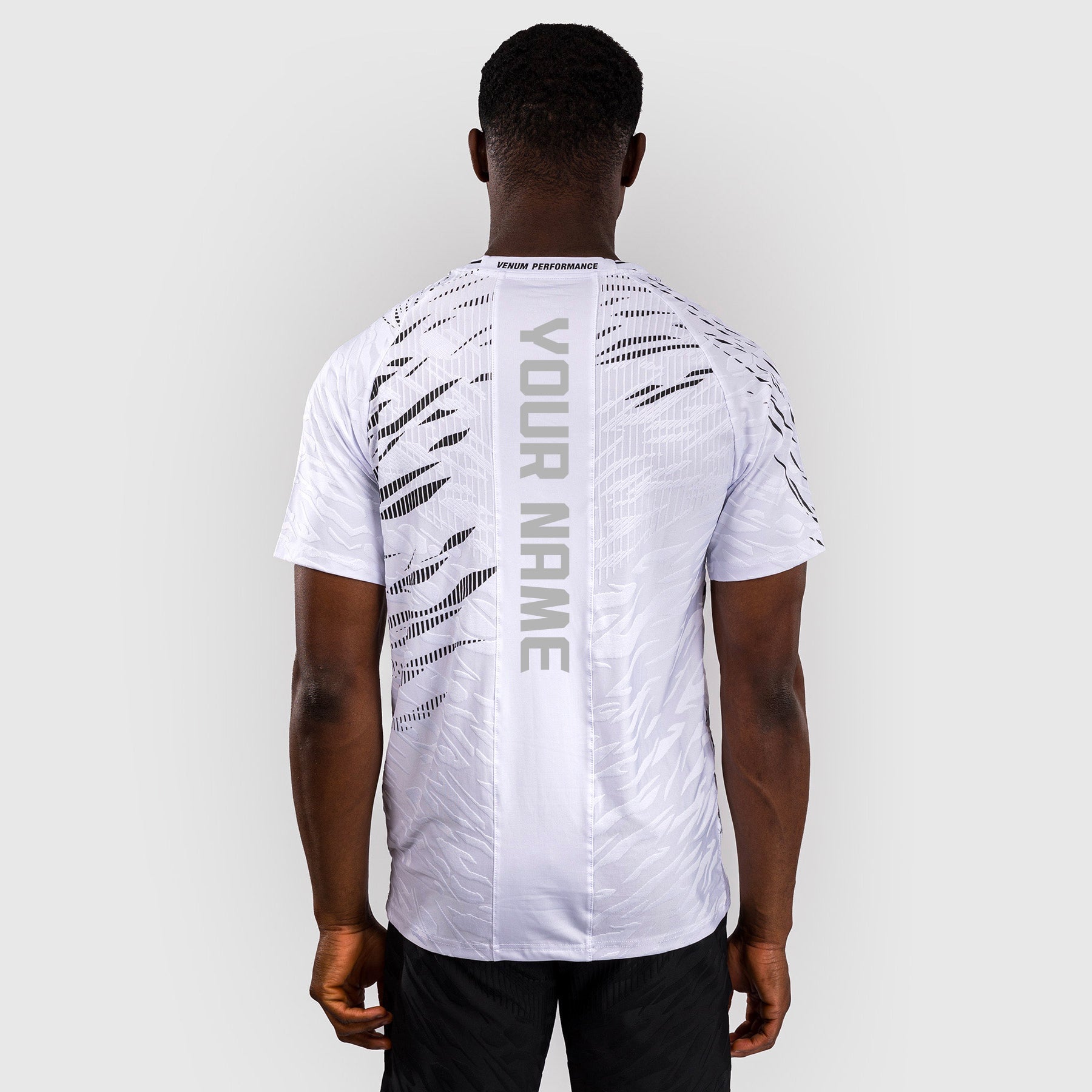 T-shirt Dry-Tech UFC Fusion by Venum Personnalisé Authentic Fight Night - Blanc