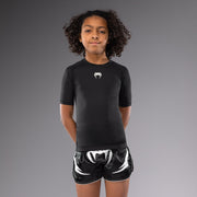 Rashguards Manches Courtes pour Enfants Venum Contender - Noir