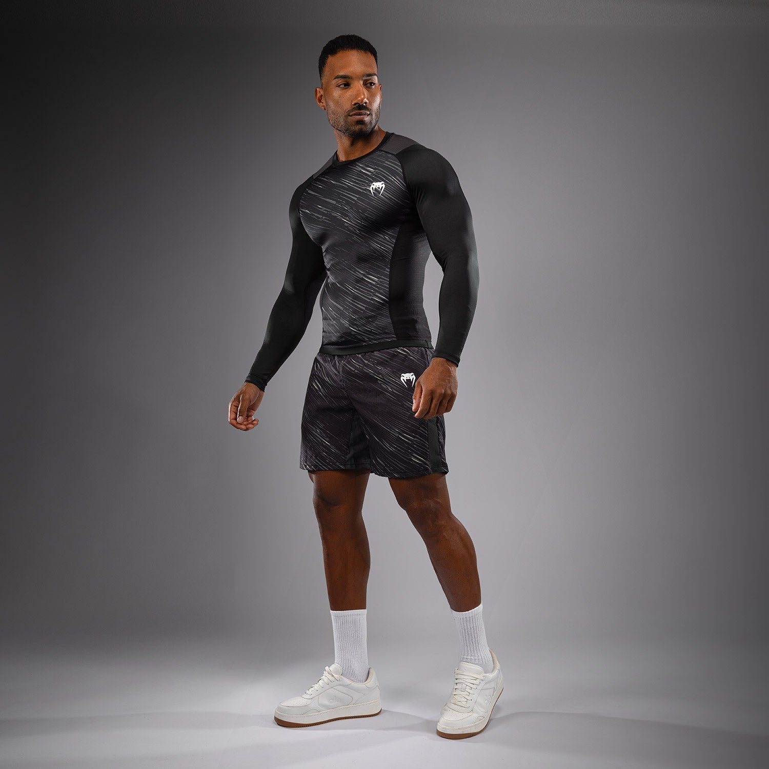 Rashguard Manches Longues Venum Rapid - Noir/Gris Orage