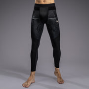 Pantalon de Compression Venum G-Fit Air pour Hommes - Noir Intense/Sable Désert