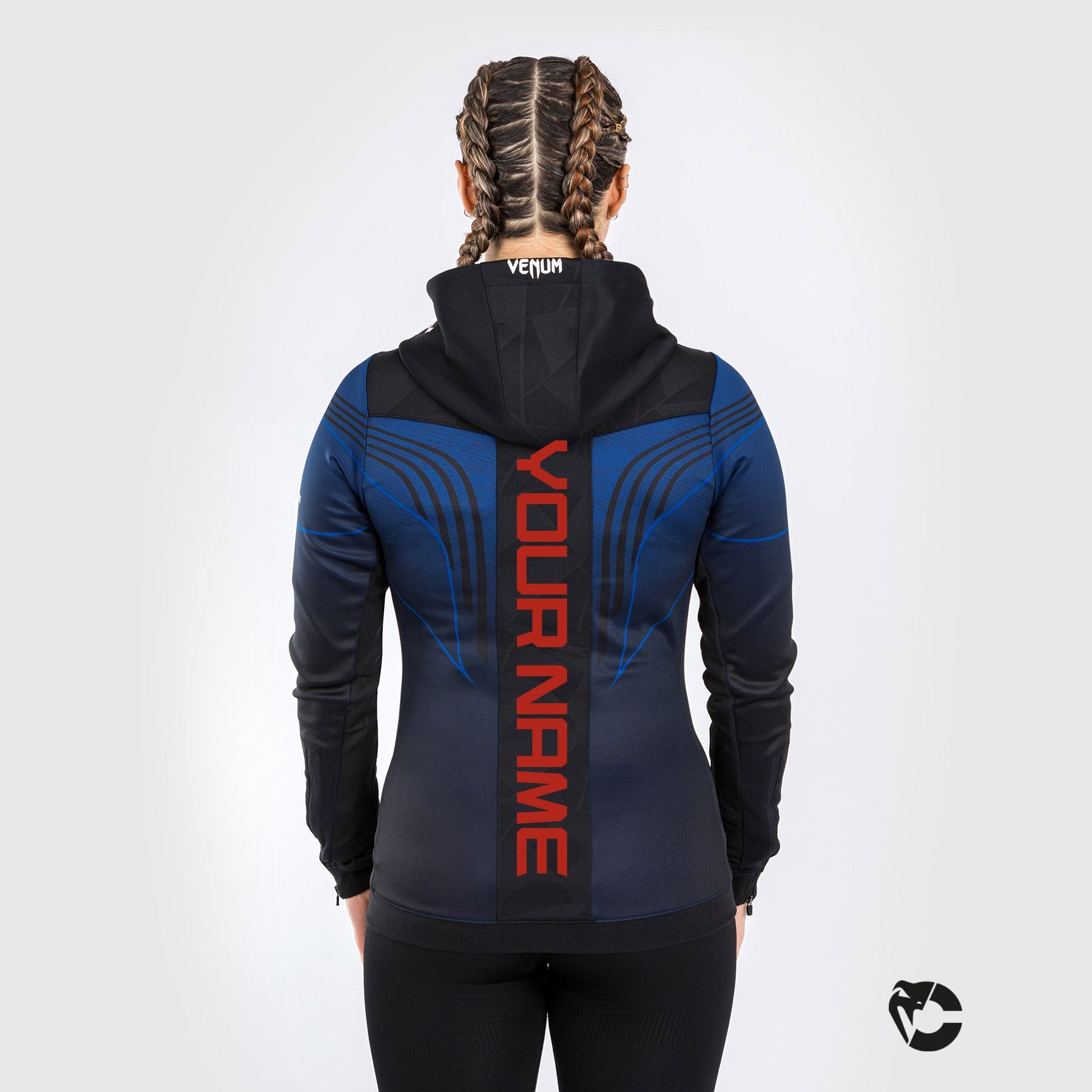 Sweatshirt à Capuche Femme Personnalisé Walkout UFC Venum Authentic Fight Night 2.0 - Midnight Edition