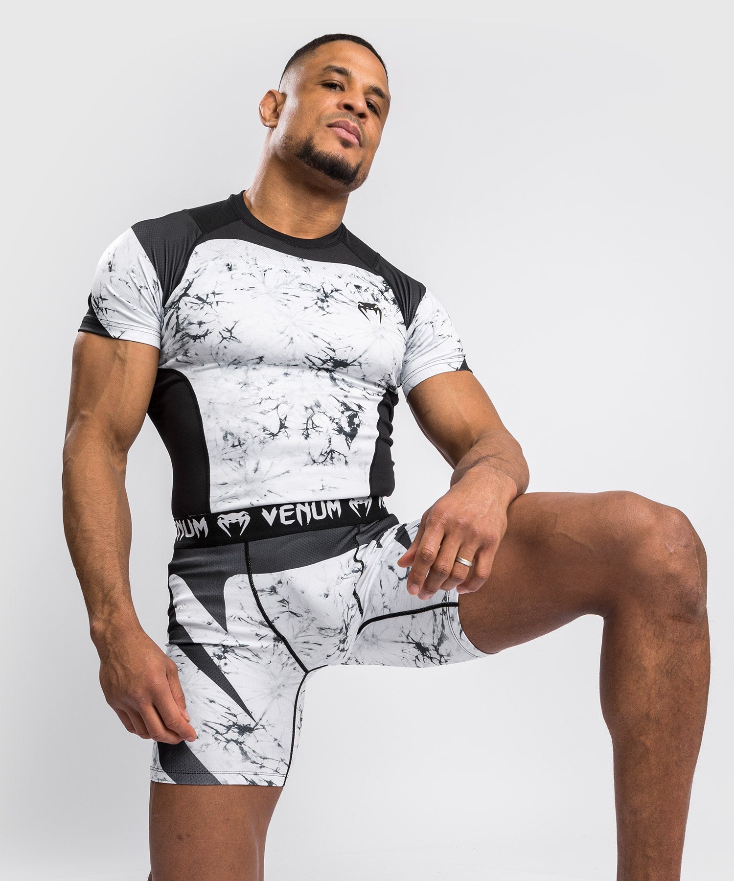 T-Shirt de Compression Venum G-Fit Marble - Manches Courtes - Marbre
