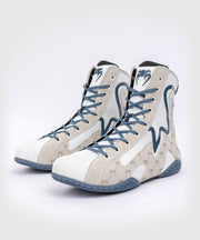 Chaussures De Boxe Venum Elite Evo Monogram – Blanc/Bleu