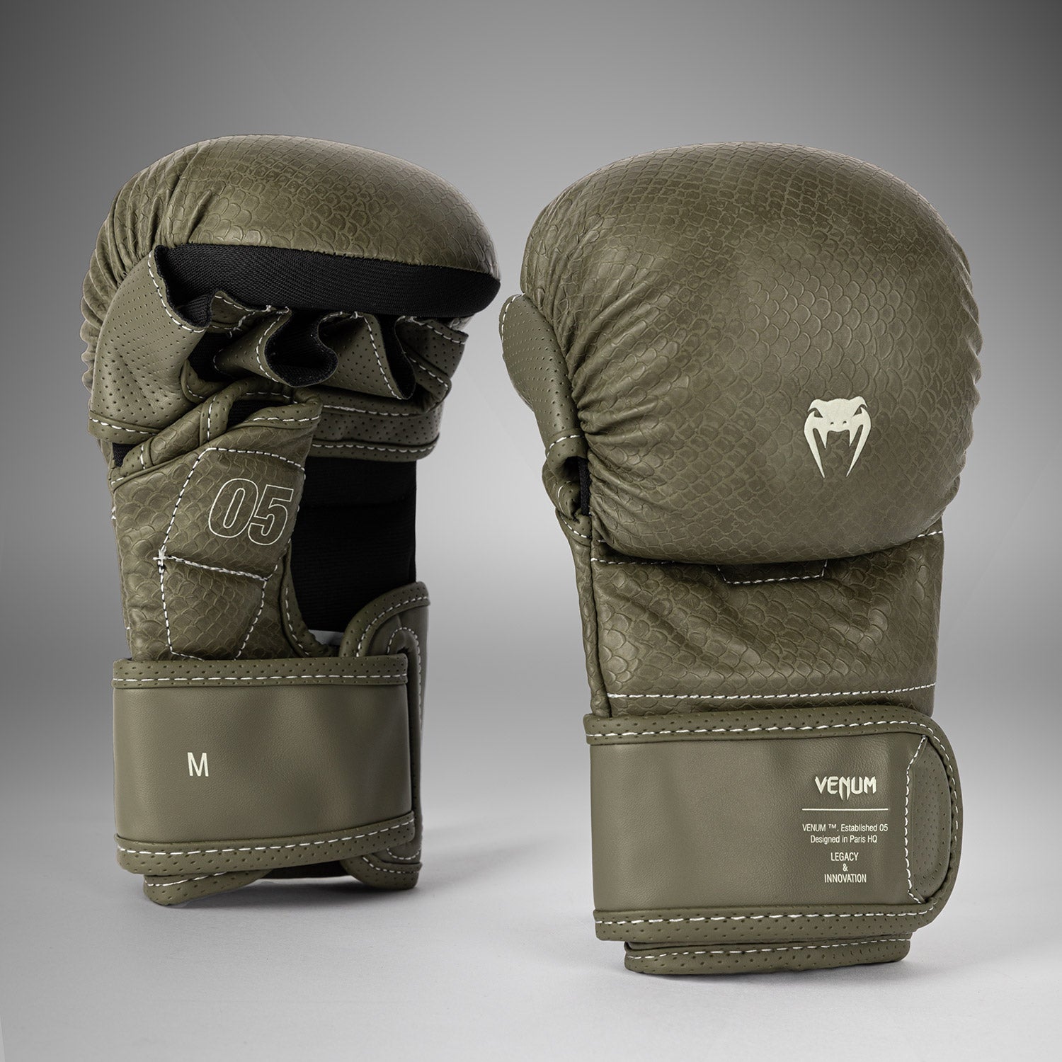 Gants de Sparring MMA Venum Impact Evo Scales – Vert Armée