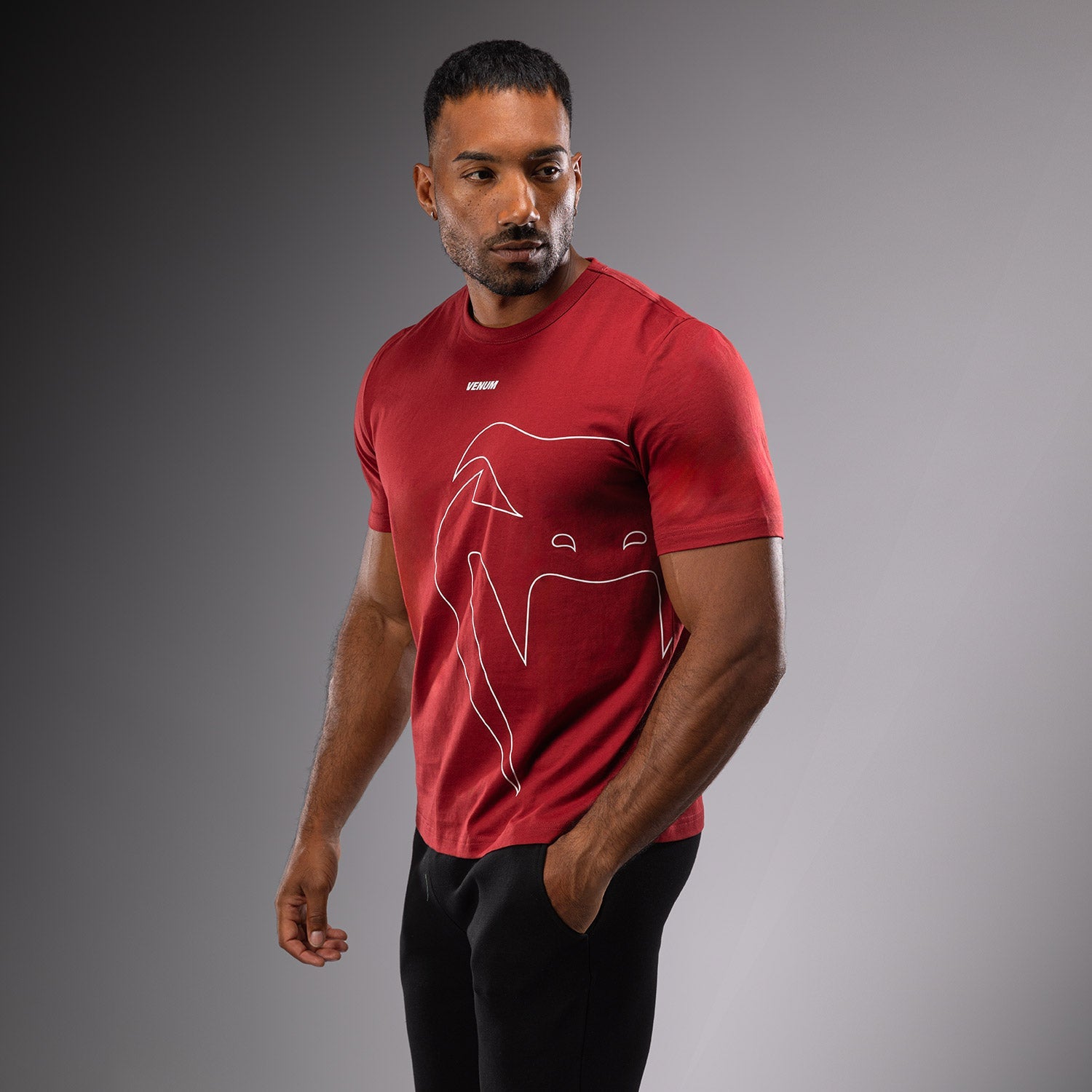 T-shirt Venum Giant Connect - Rouge Carmin