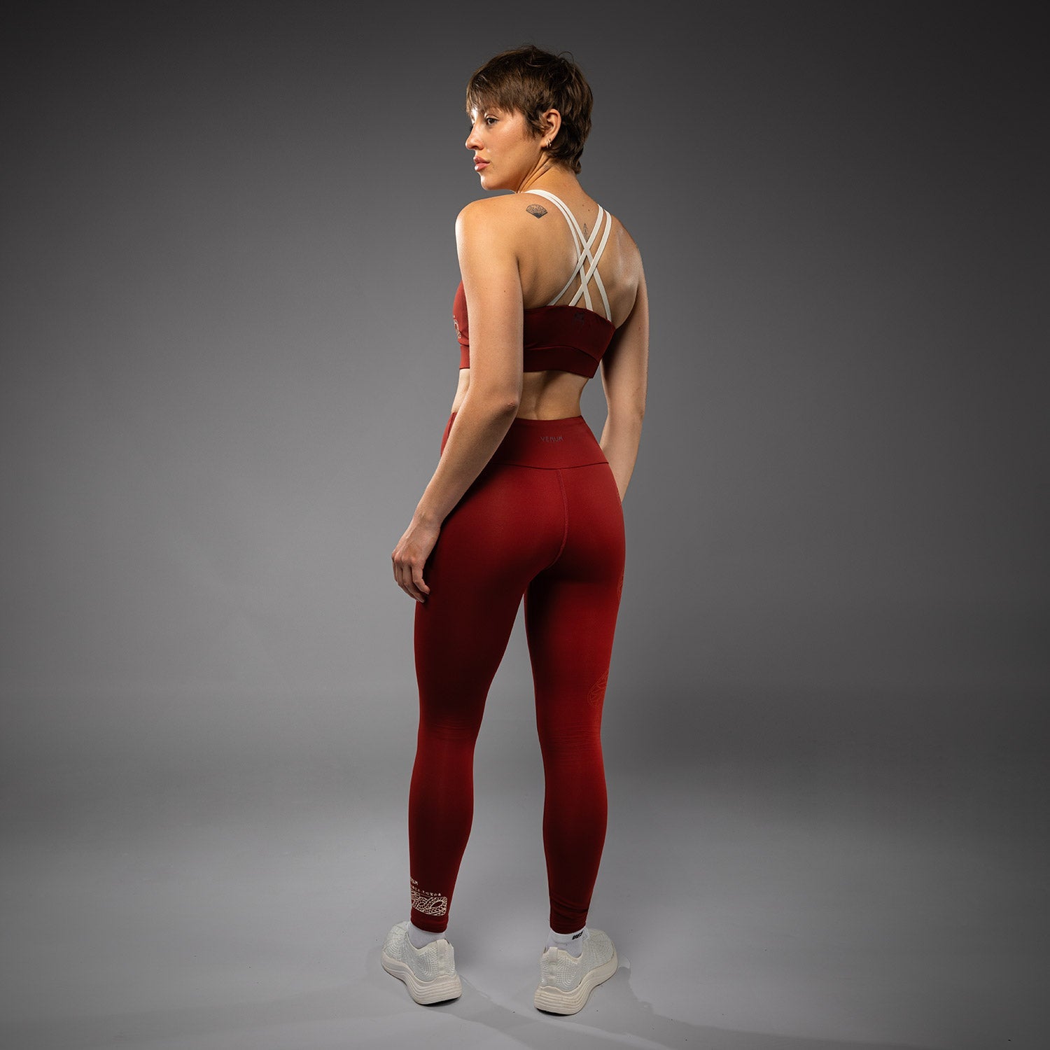 Legging Venum Serpenti – Bordeaux/Ivoire