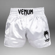 Short de Muay Thai Venum Classic - Blanc/Noir