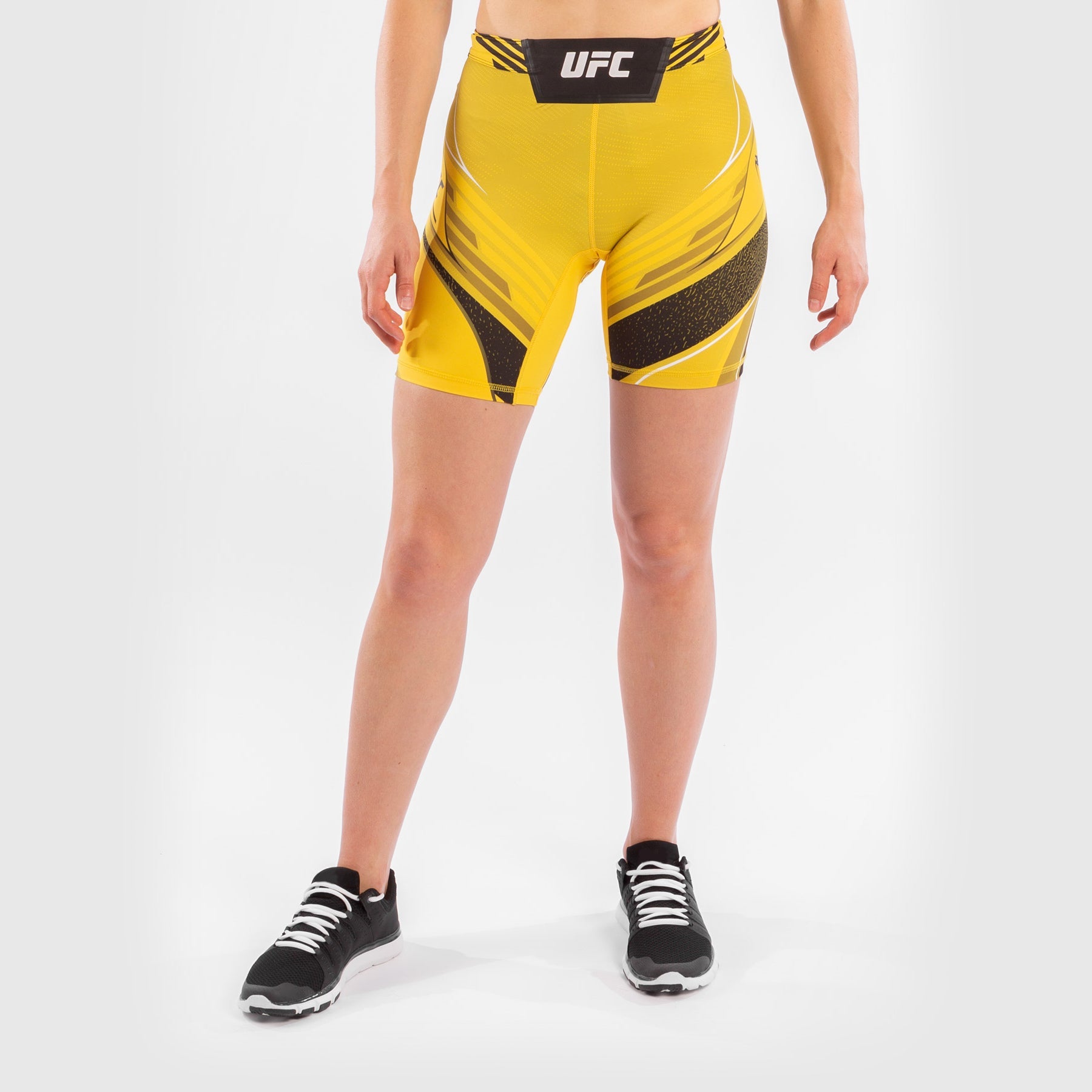 Short de compression pour Femmes UFC Venum Authentic Fight Night - Coupe Longue - Jaune