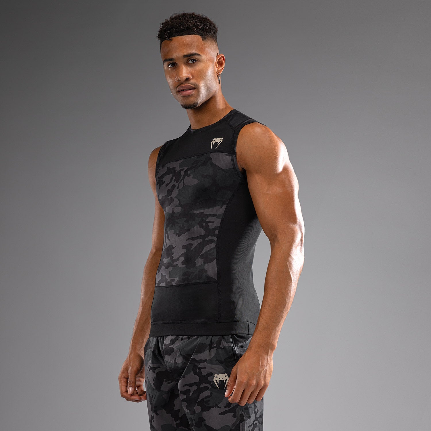 Rashguard sans Manches Venum G-Fit Air pour Hommes - Camo Urban