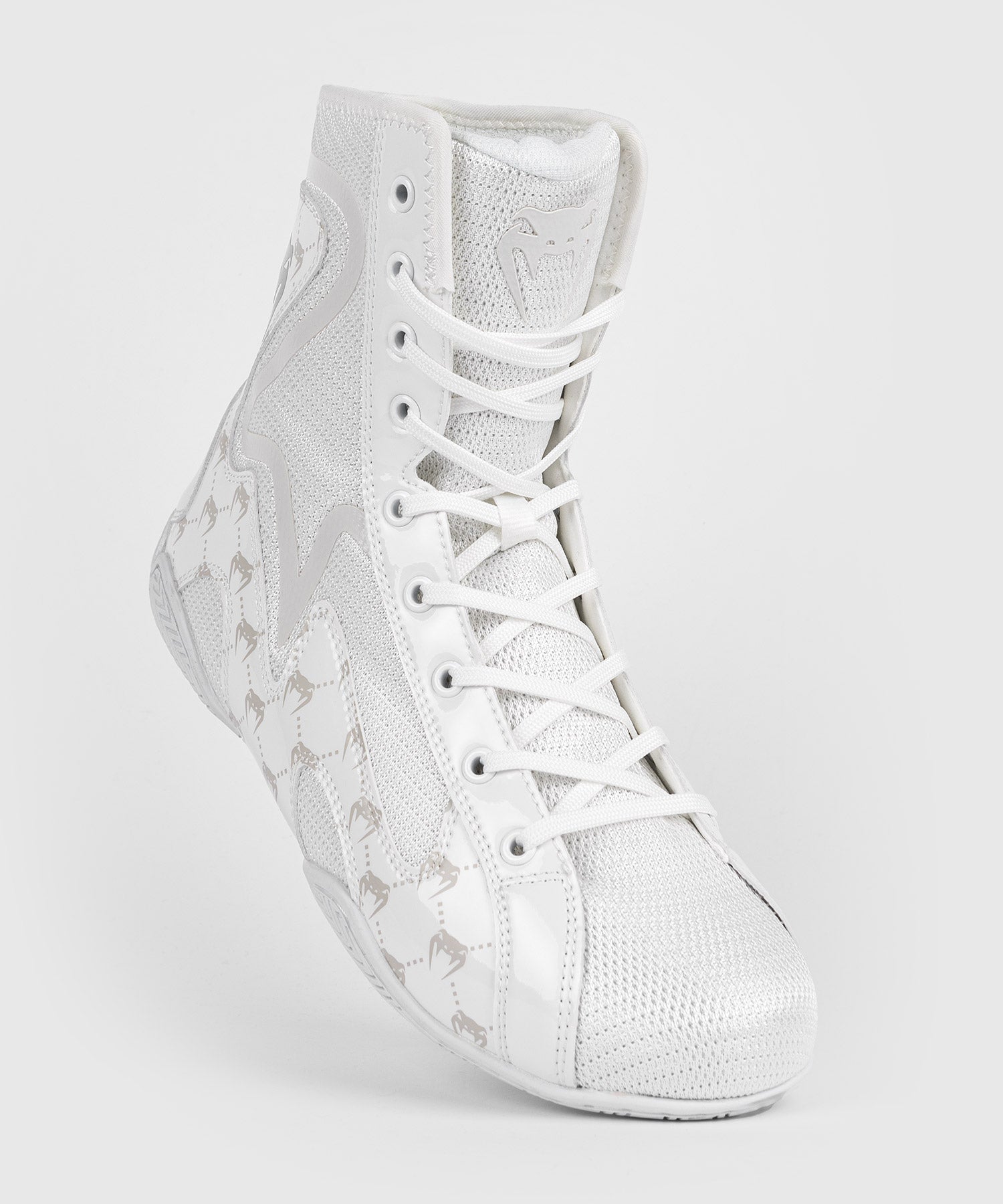 Chaussures de boxe Venum Elite Evo Monogram - Blanc/Blanc Cassé