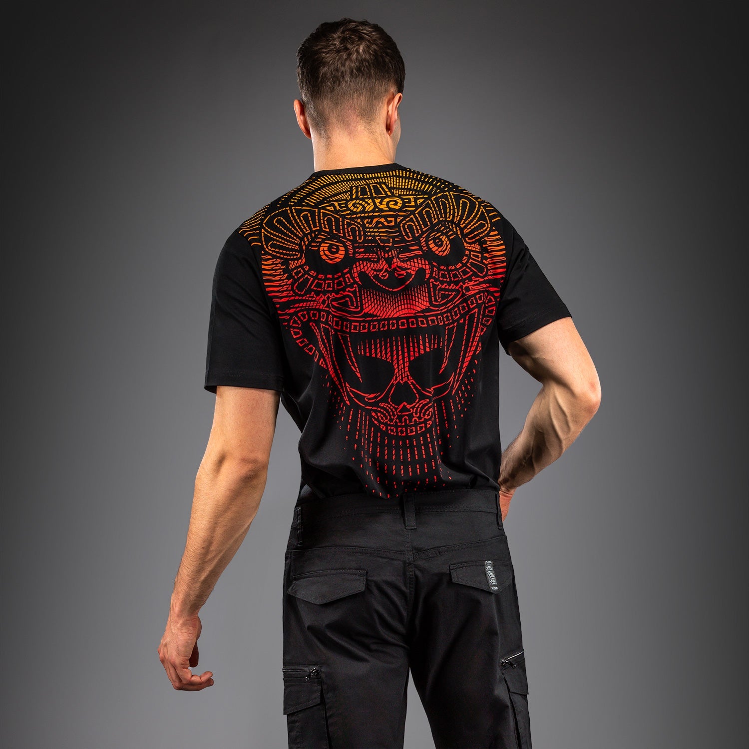 T-shirt Venum Quetzal Fury - Noir/Rouge Fury/Mandarine