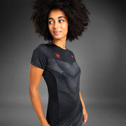 T-Shirt Dry Tech Venum Phantom - Pour Femmes - Noir/Rouge