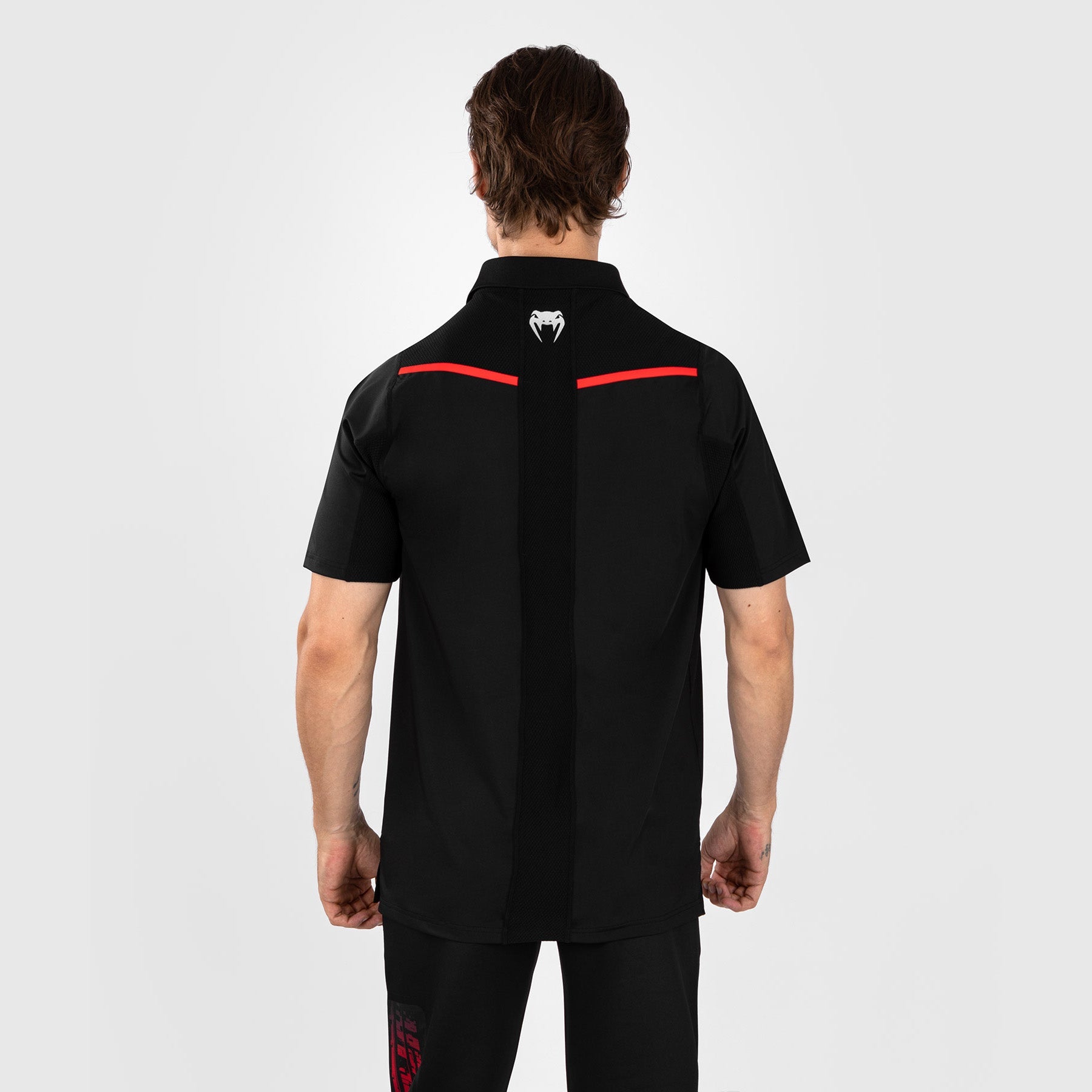 Polo pour Hommes UFC Venum Performance Institute 2.0 - Noir/Rouge