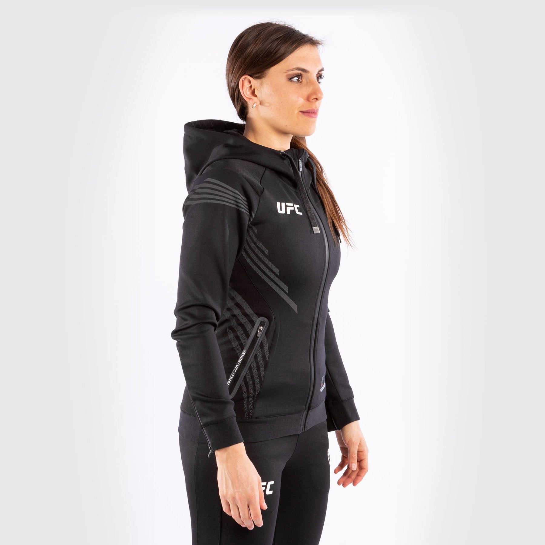 Sweatshirt à Capuche Femme Personnalisé UFC Venum Authentic Fight Night - Noir