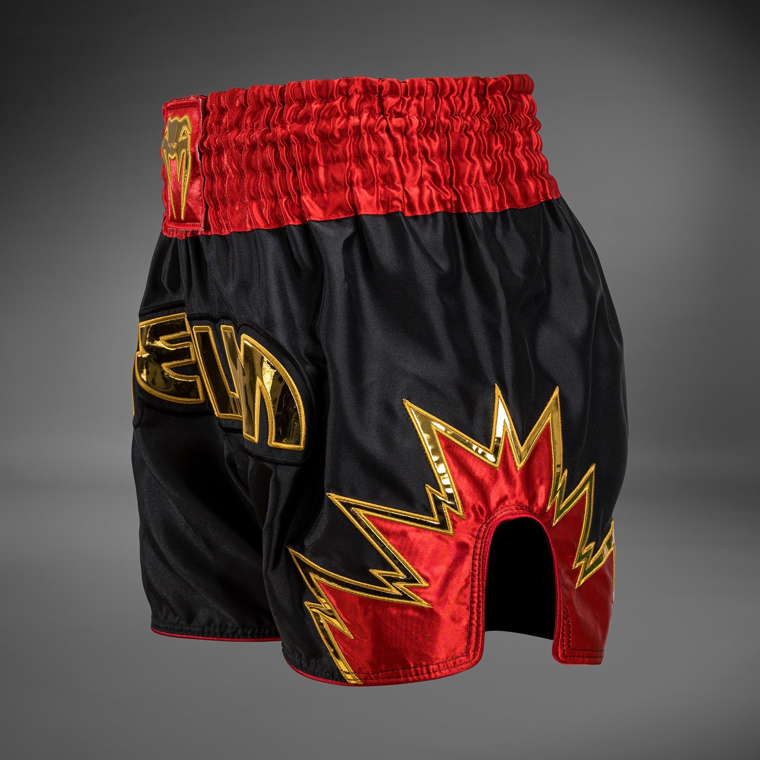 Shorts de Muay Thai Venum Inferno - Noir/Or/Rouge
