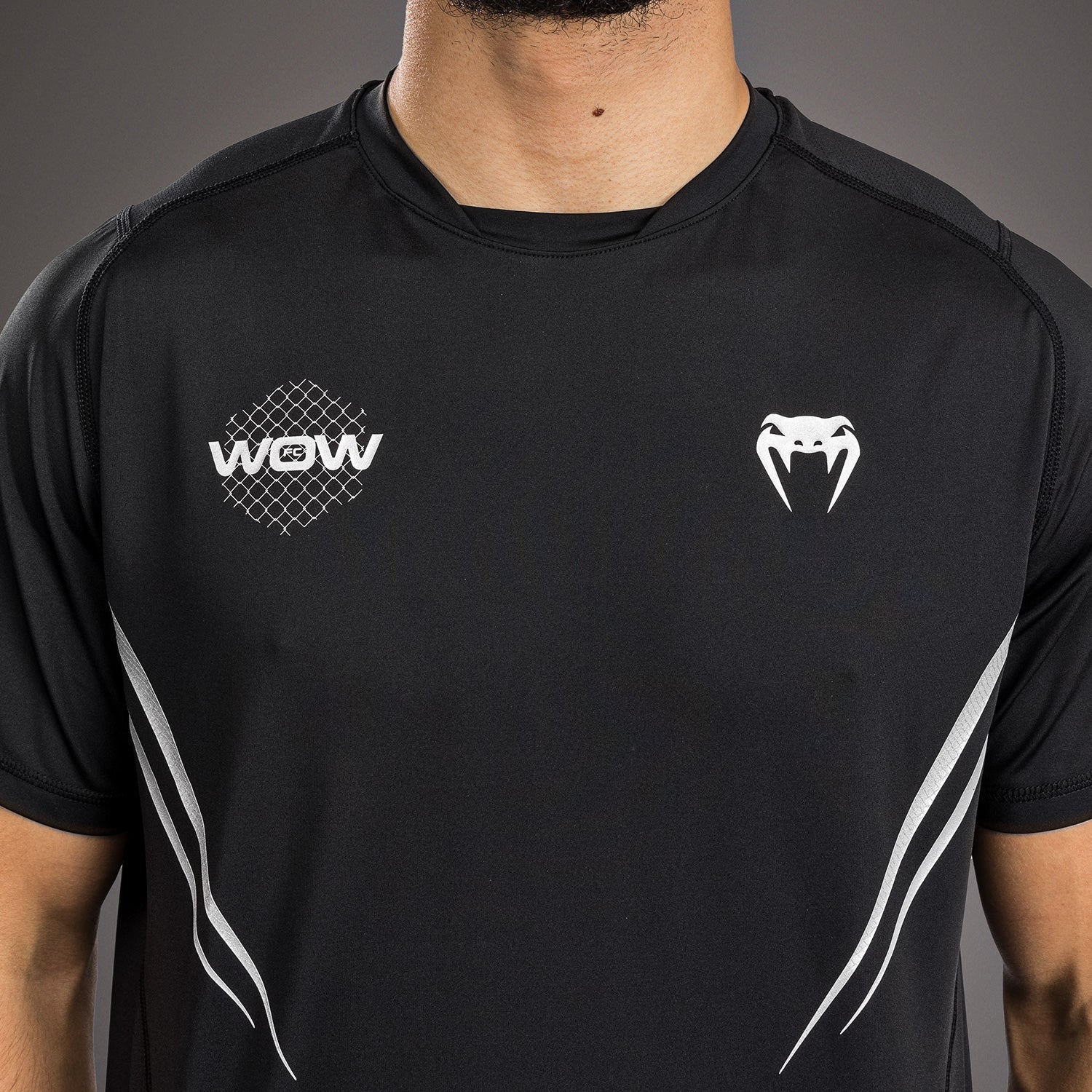 T-Shirt Dry-Tech Venum x WOW FC - Noir/Gris