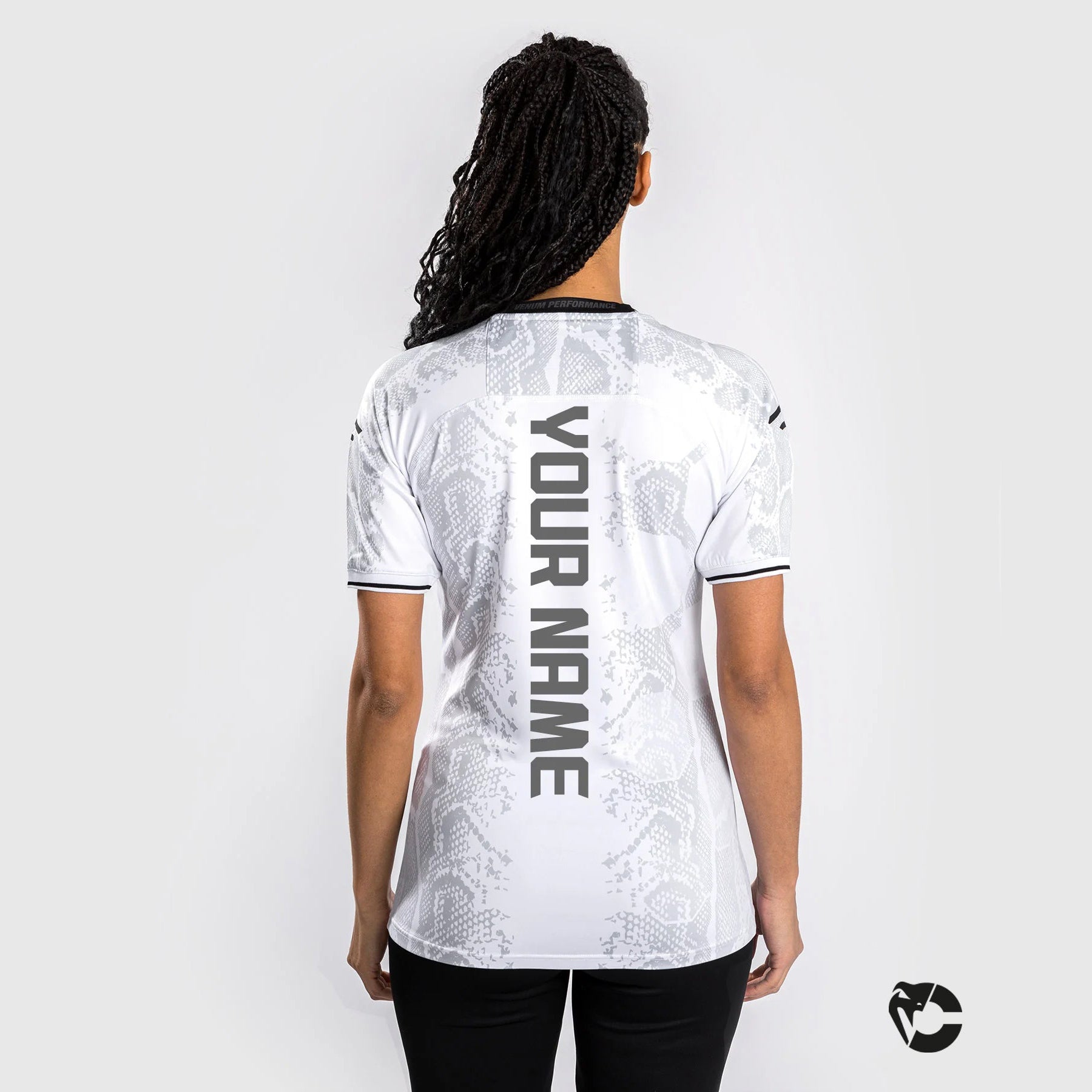 T-shirt Technique Personnalisé pour Femmes UFC Adrenaline by Venum Authentic Fight Night - Blanc