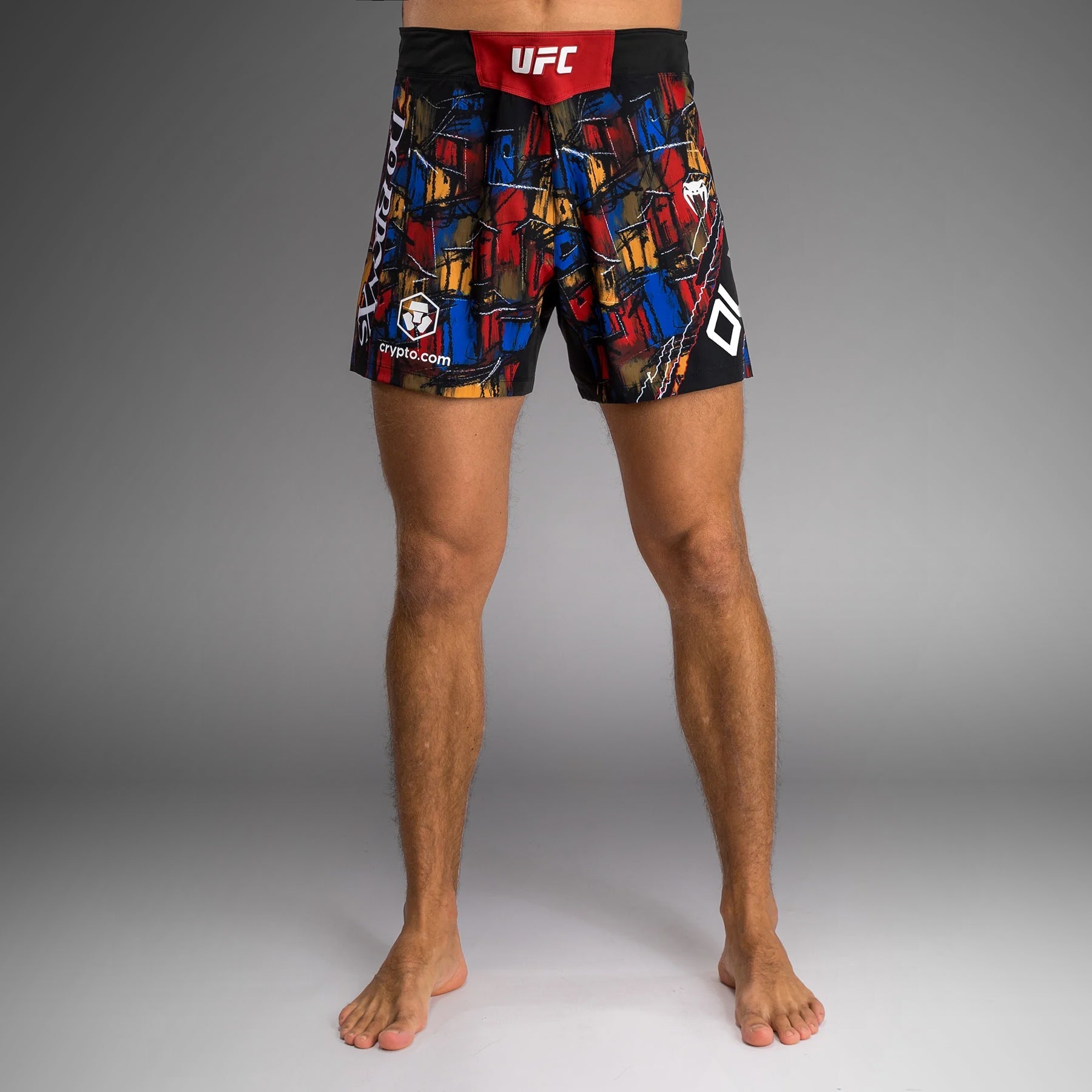 Short de combat pour Hommes UFC Unrivaled by Venum Charles Oliveira - Rouge