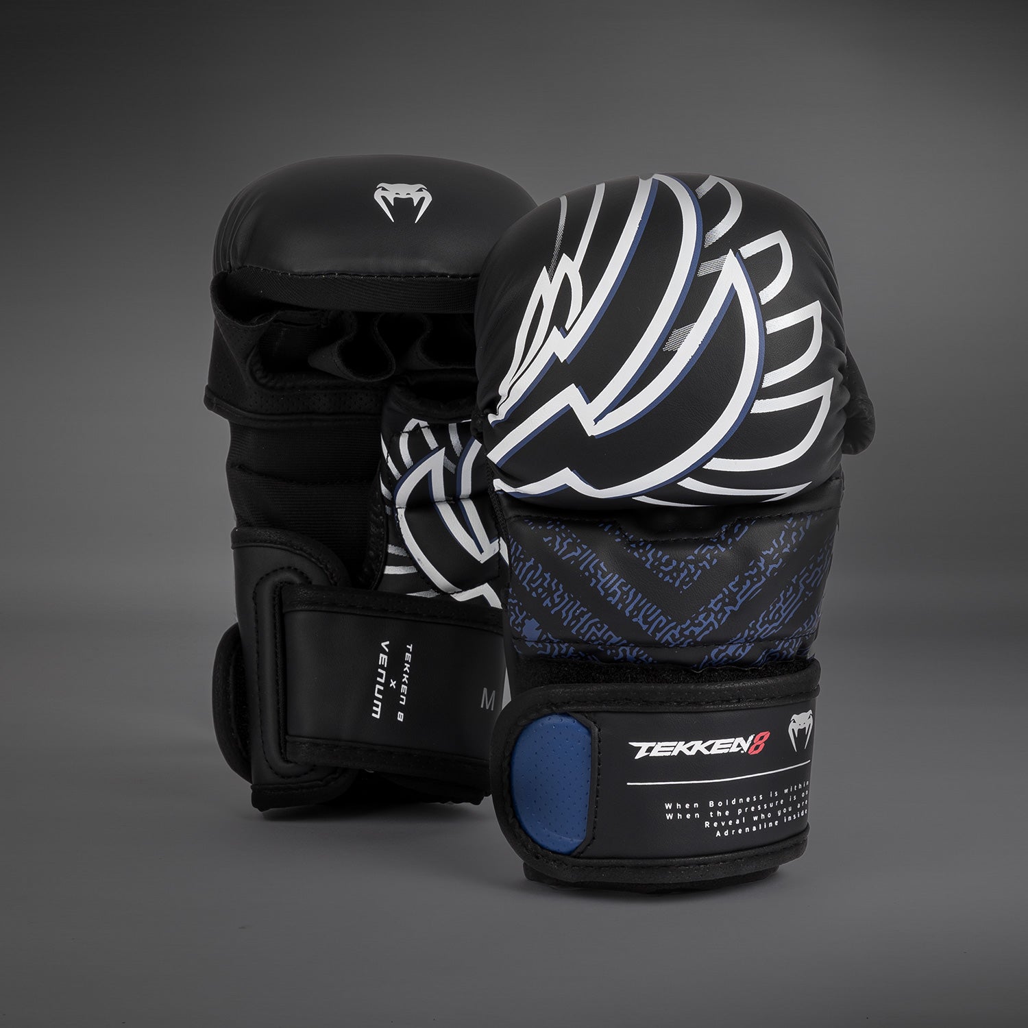 Gants de Sparring MMA Venum x TEKKEN 8 - Jin Kazama - Bleu/Noir/Blanc