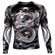 Rashguard Venum Dragon's Flight - Manches longues - Noir/Blanc