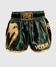 Short de Muay Thai Venum Giant Camo - Kaki/Doré