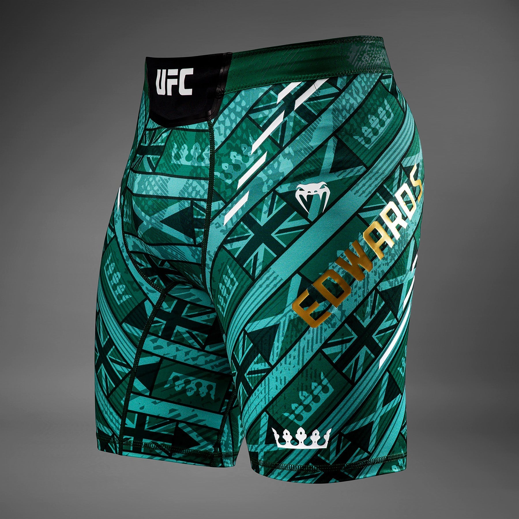Short de compression pour Hommes UFC Unrivaled by Venum Leon Edwards - Vert