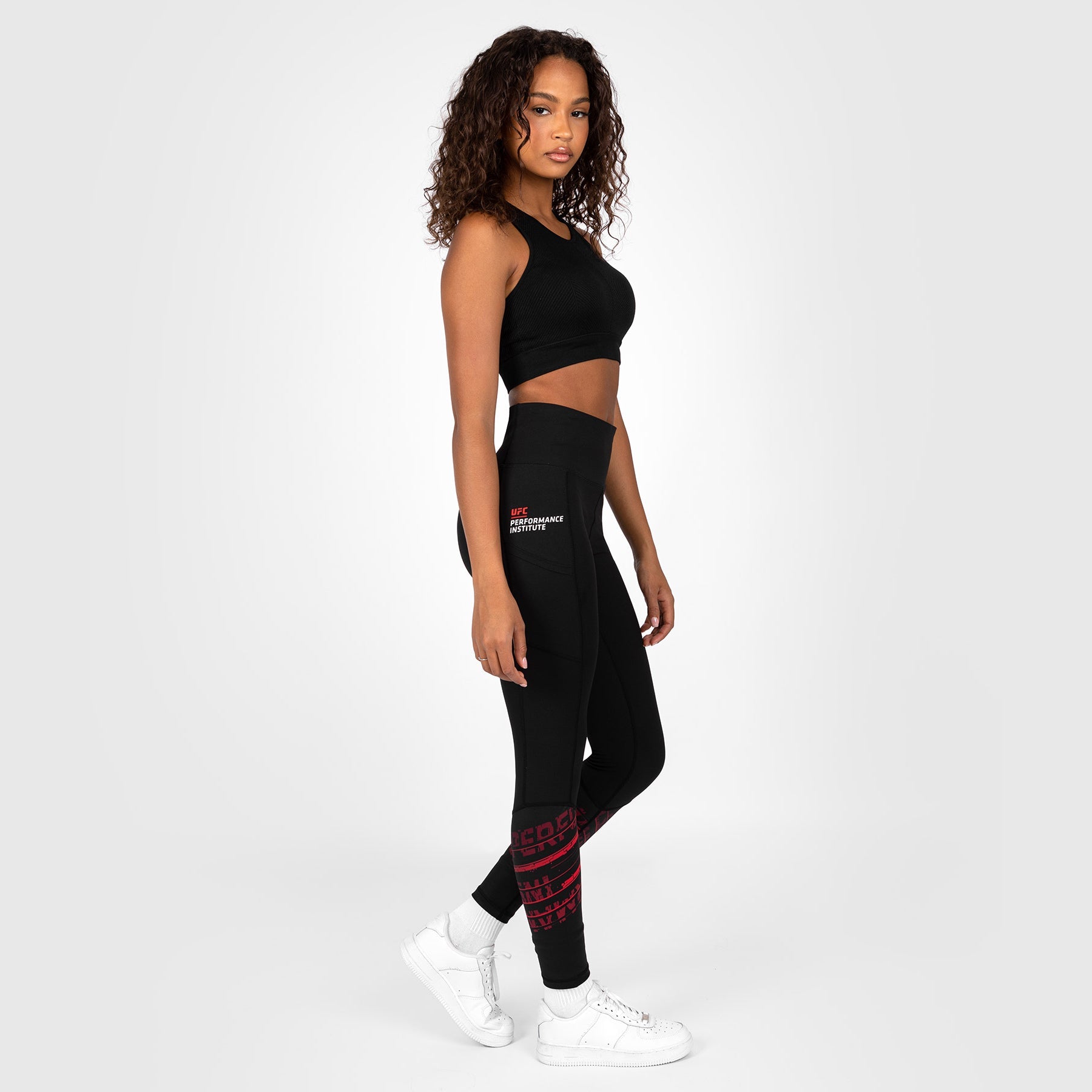 Legging pour Femmes UFC Venum Performance Institute 2.0 - Noir/Rouge