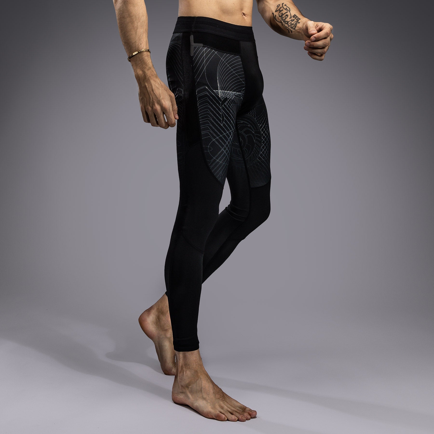 Pantalon de Compression Venum G-Fit Air pour Hommes - Noir Intense/Sable Désert