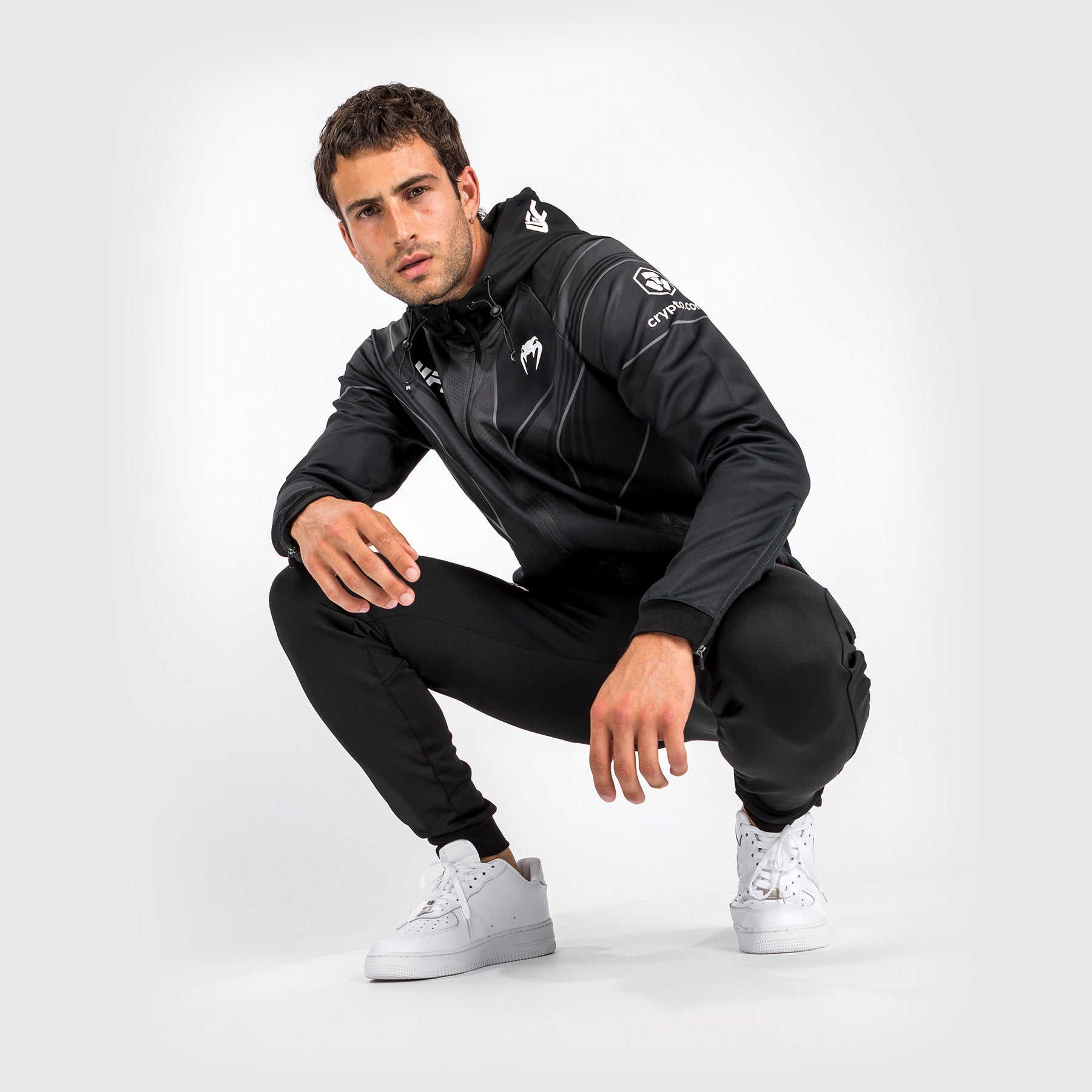 Sweat à capuche Walkout UFC Venum Authentic Fight Night 2.0 pour homme - Noir