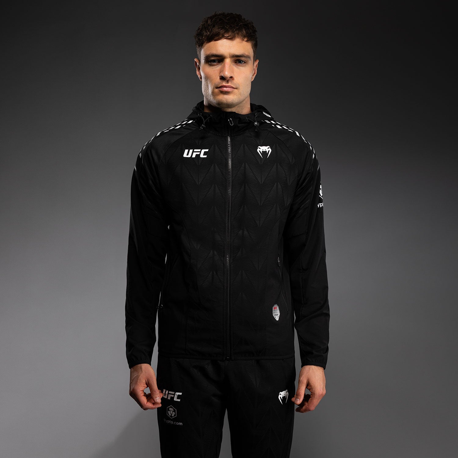 Sweat à capuche Walkout Homme UFC Zenith by Venum Authentic Fight Night - Noir