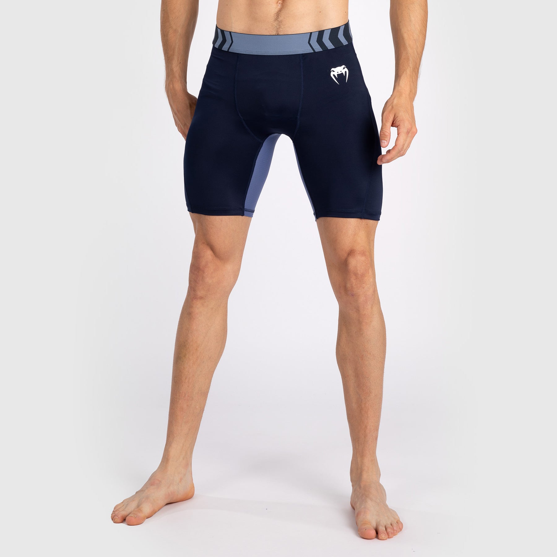 Short de compression pour Hommes Venum Tempest - Bleu Marine/Bleu
