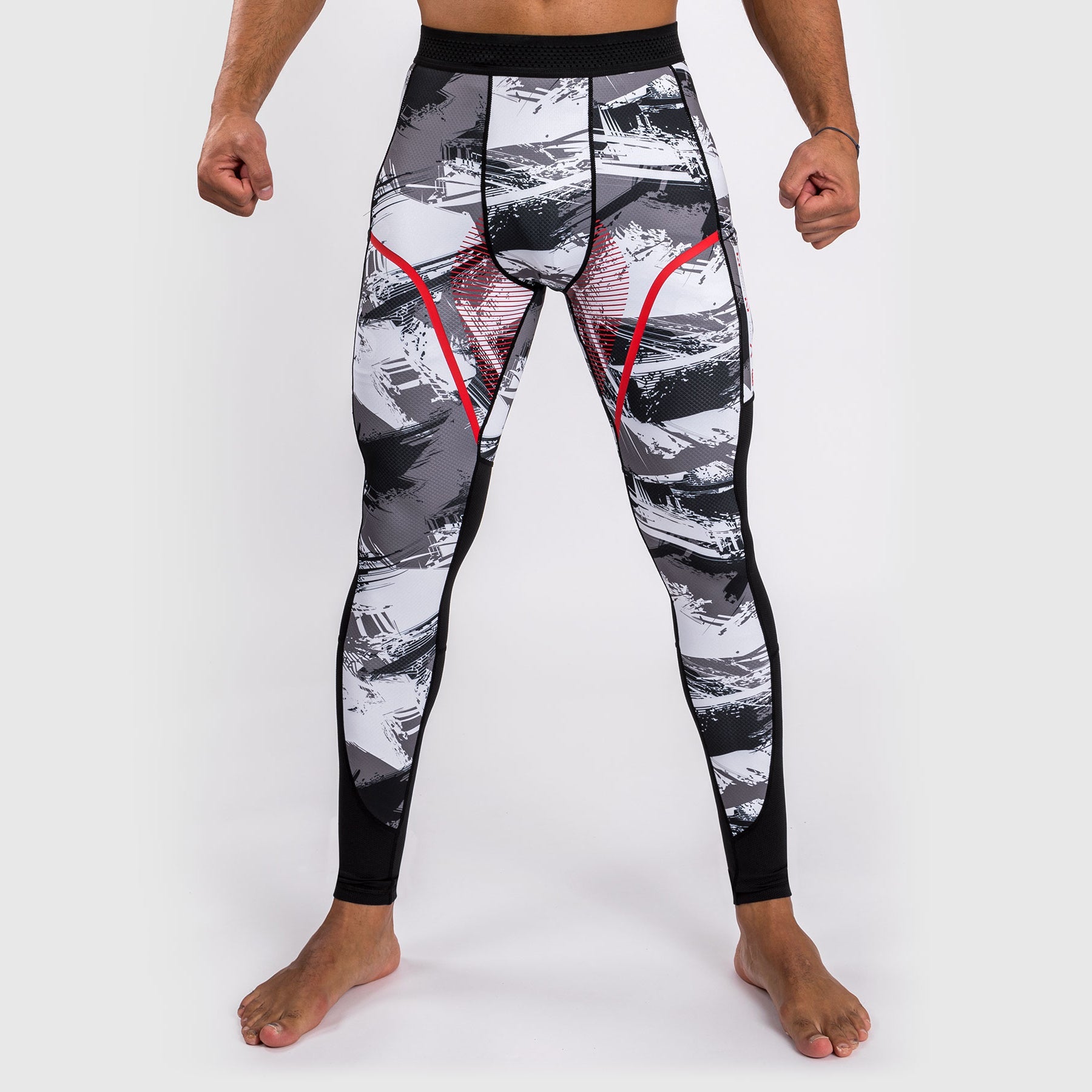Pantalon de compression Venum Electron 3.0 - Gris/Rouge