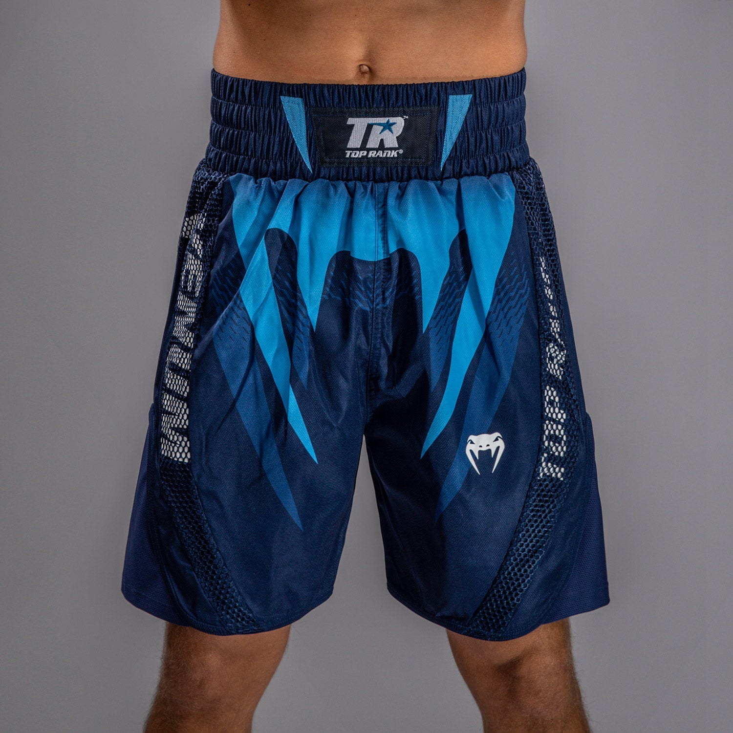 Short de Boxe Venum x Top Rank Original pour Hommes - Bleu Marine