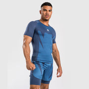 Rashguard à Manches courtes pour Hommes Venum Attack - Bleu marine