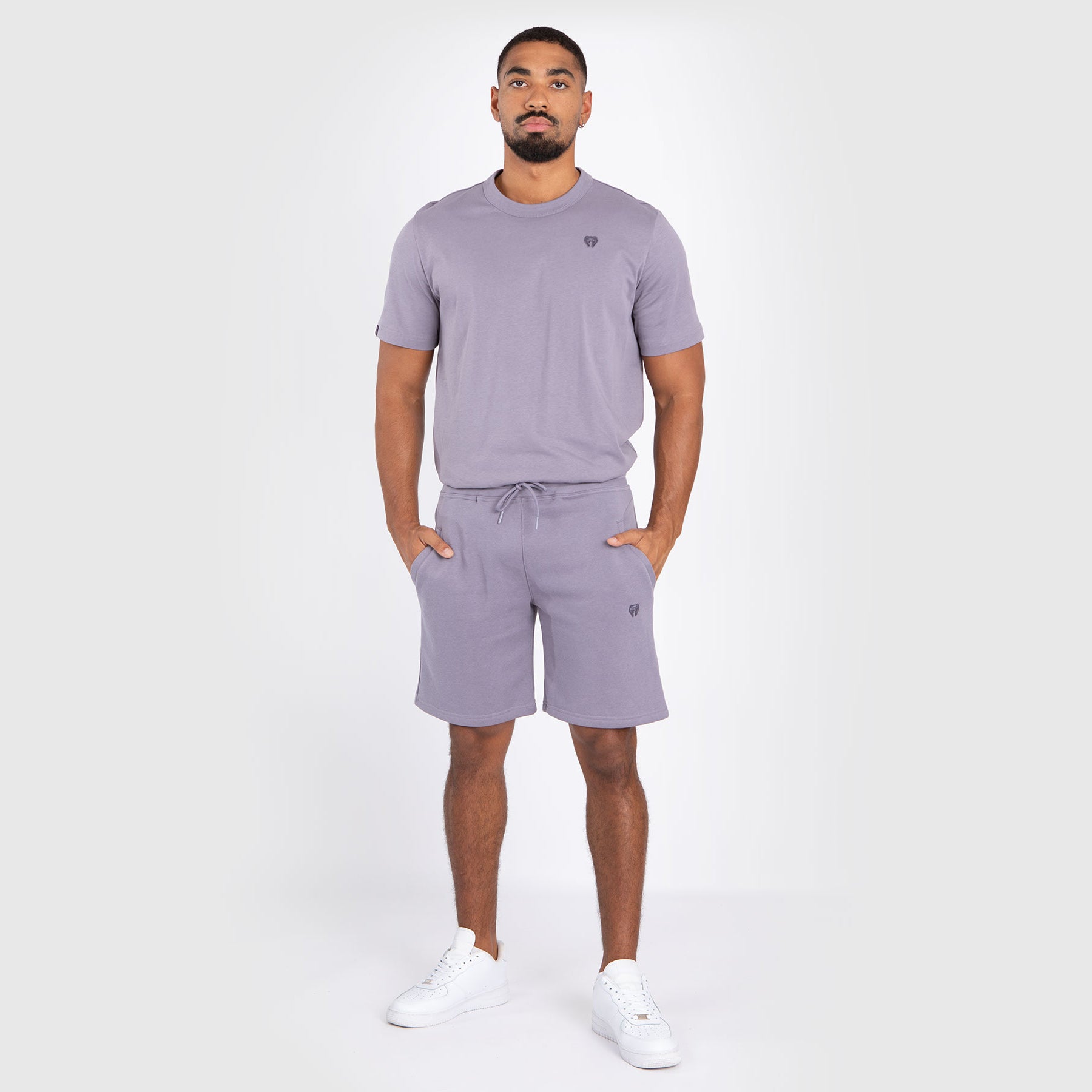 Short en coton Venum Silent Power - Gris lavande
