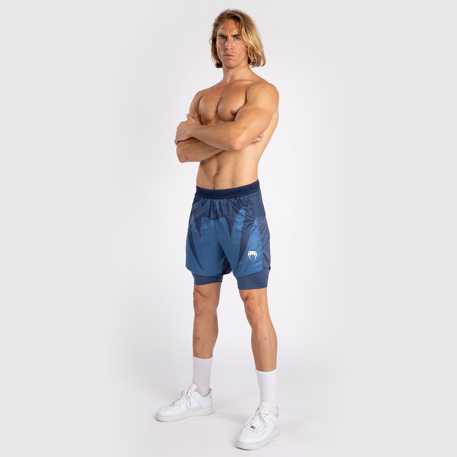 Short de Combat Pour Hommes Venum Attack - Bleu Marine