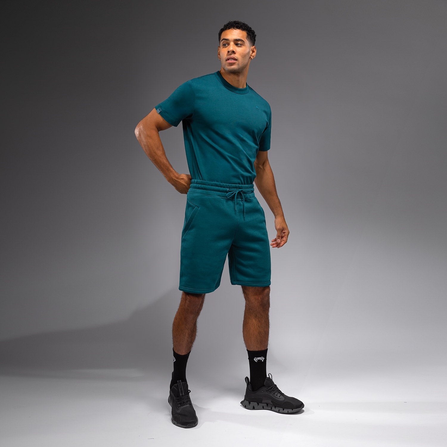 Shorts en Coton Venum Silent Power - Paon Green