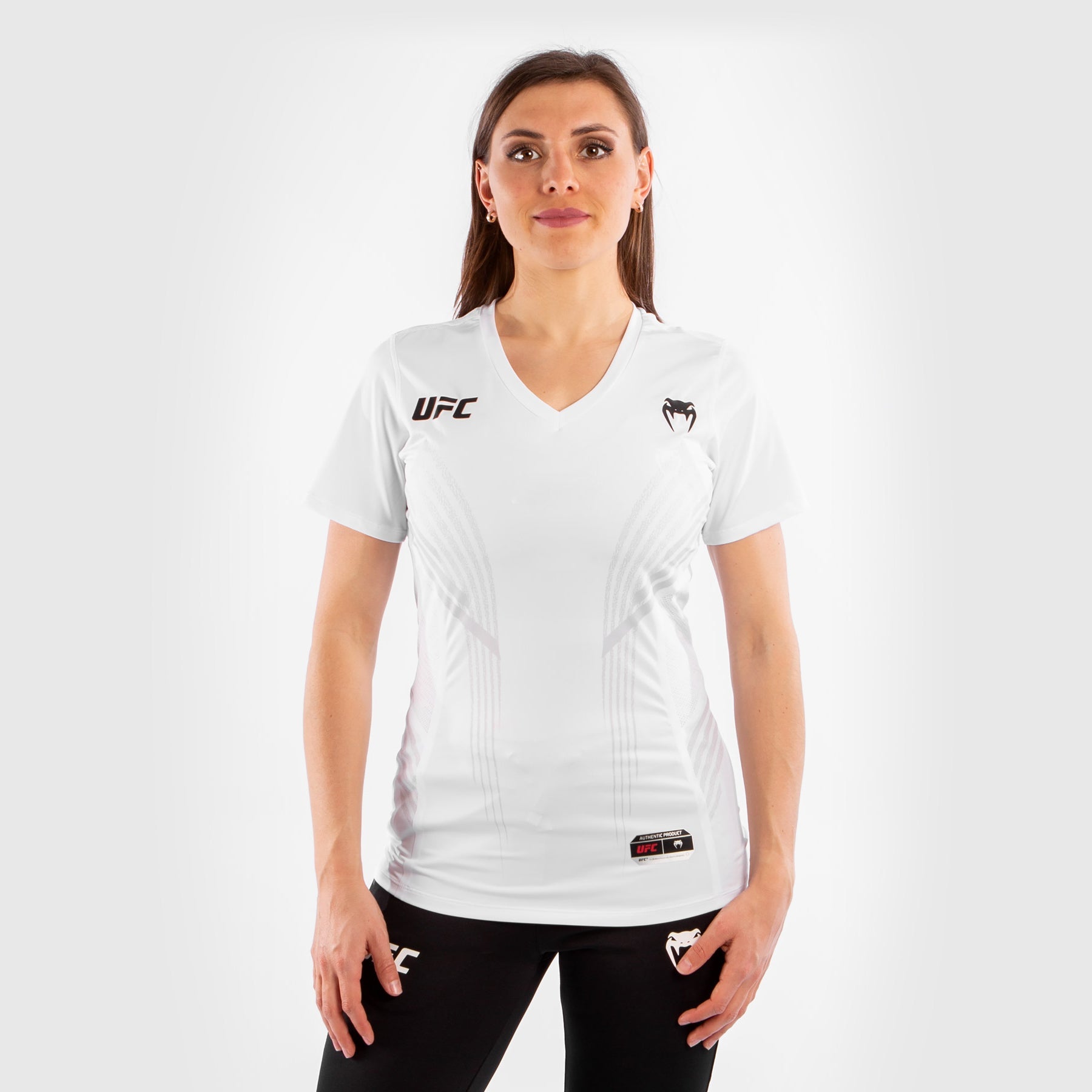 T-shirt Technique Femme UFC Venum Authentic Fight Night - Blanc