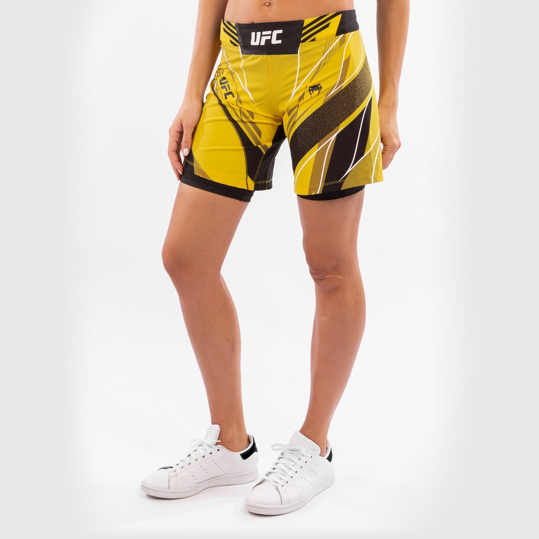 Fightshort Femme UFC Venum Authentic Fight Night - Coupe Longue - Jaune