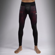 Pantalon de Compression Venum G-Fit Air pour Hommes - Noir Profond/Rouge Feu