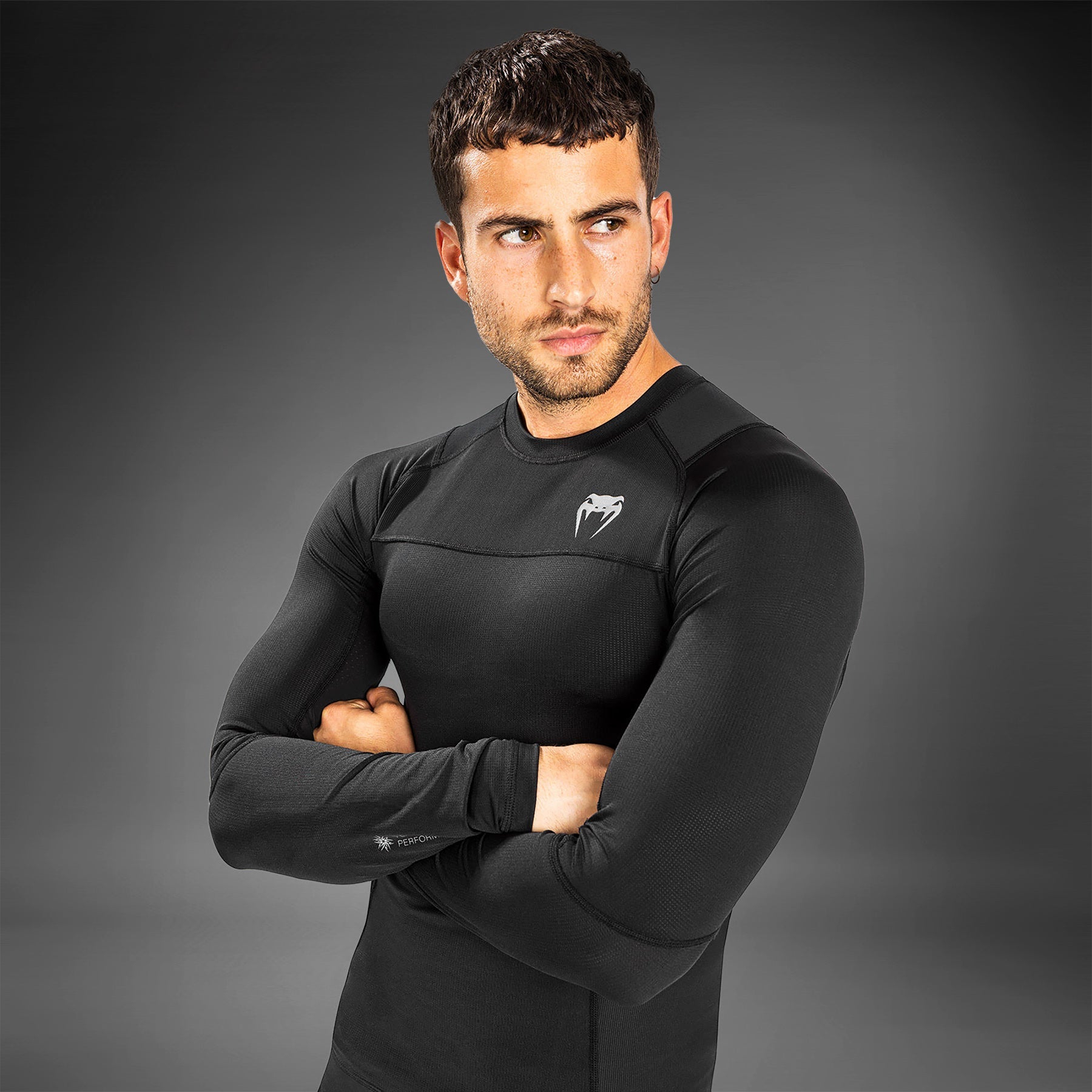 Rashguards Venum G-Fit Air à manches longues - Noir