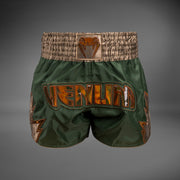Shorts de Muay Thai Venum Inferno - Kaki/Bronze